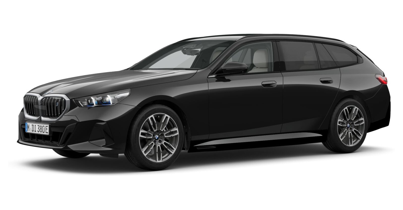 BMW BMW I in Schwarz von vorne