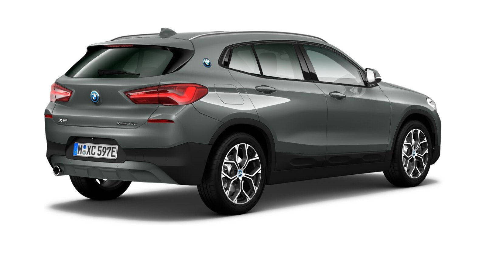 BMW BMW X in Grau von hinten BMW BMW X in Grau von hinten