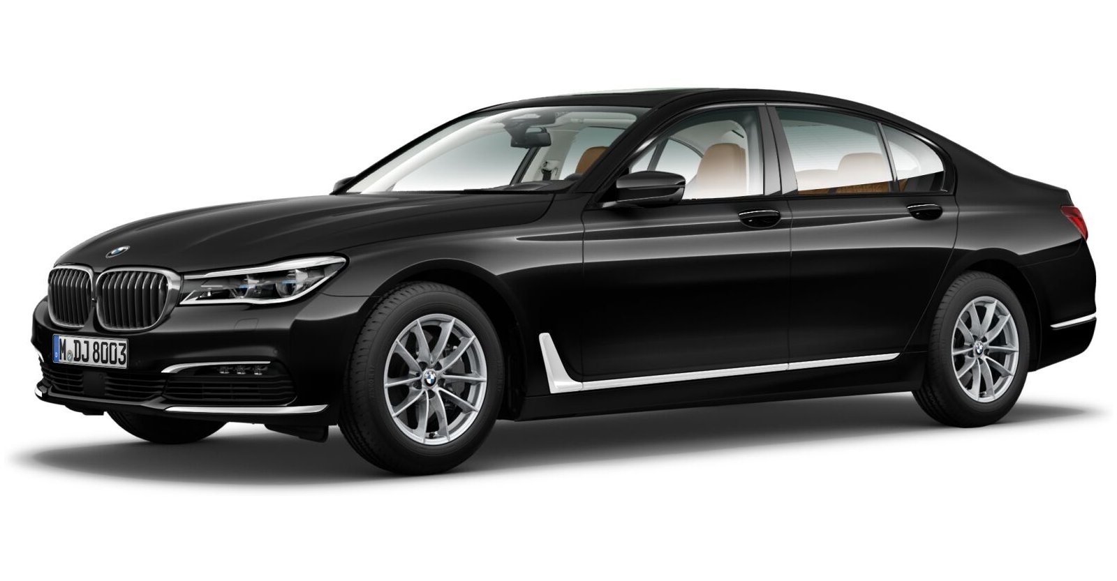 BMW BMW 7er in Schwarz von vorne BMW BMW 7er in Schwarz von vorne