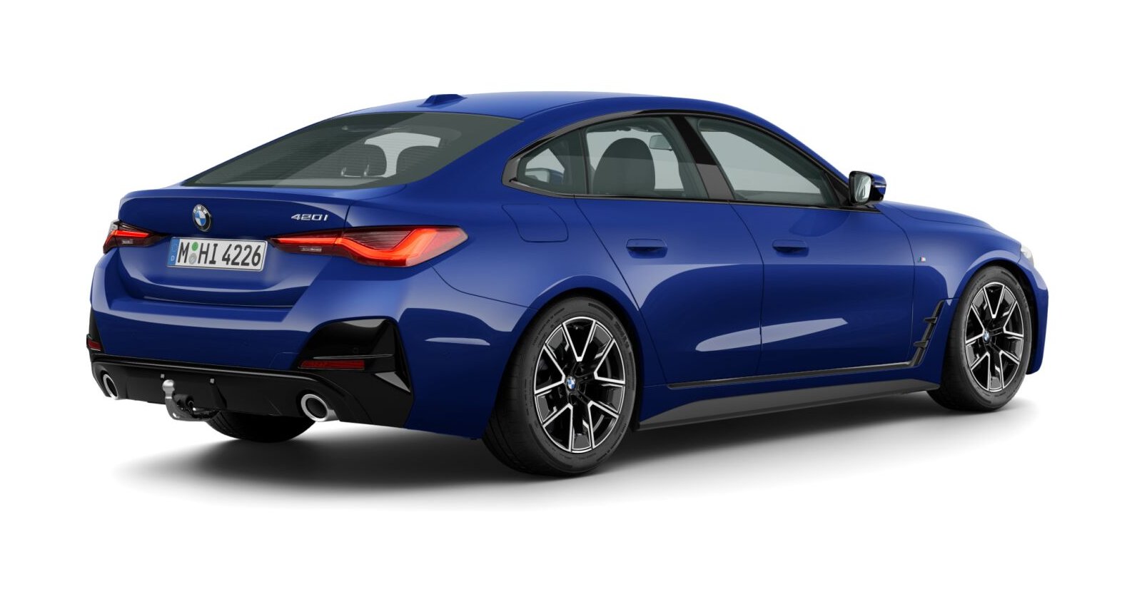 BMW BMW 4er in Blau von hinten BMW BMW 4er in Blau von hinten
