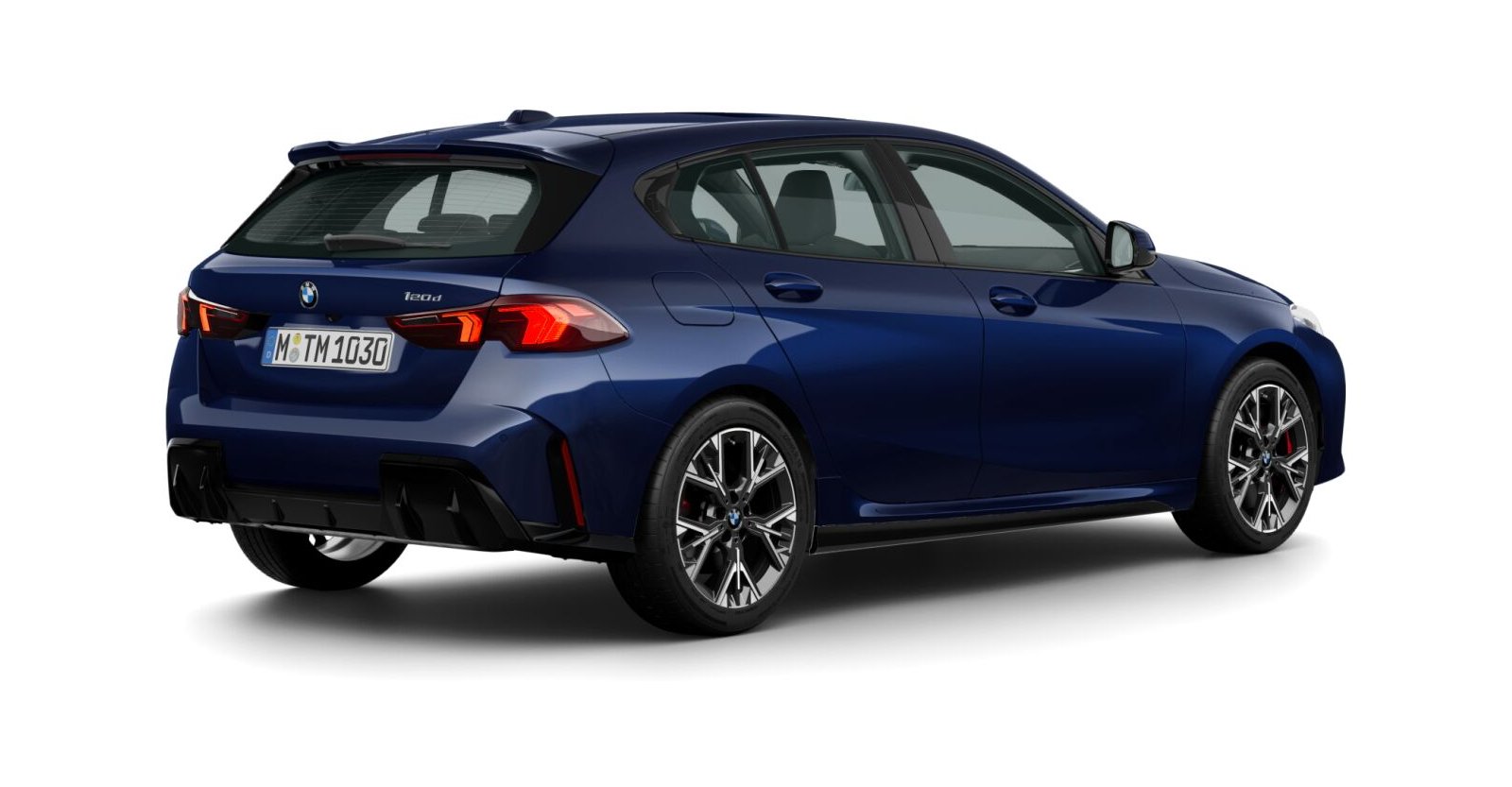 BMW BMW 1er in Blau von hinten