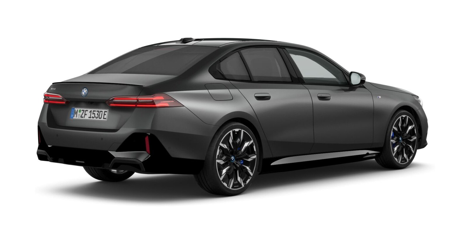 BMW BMW 5er in Grau von hinten