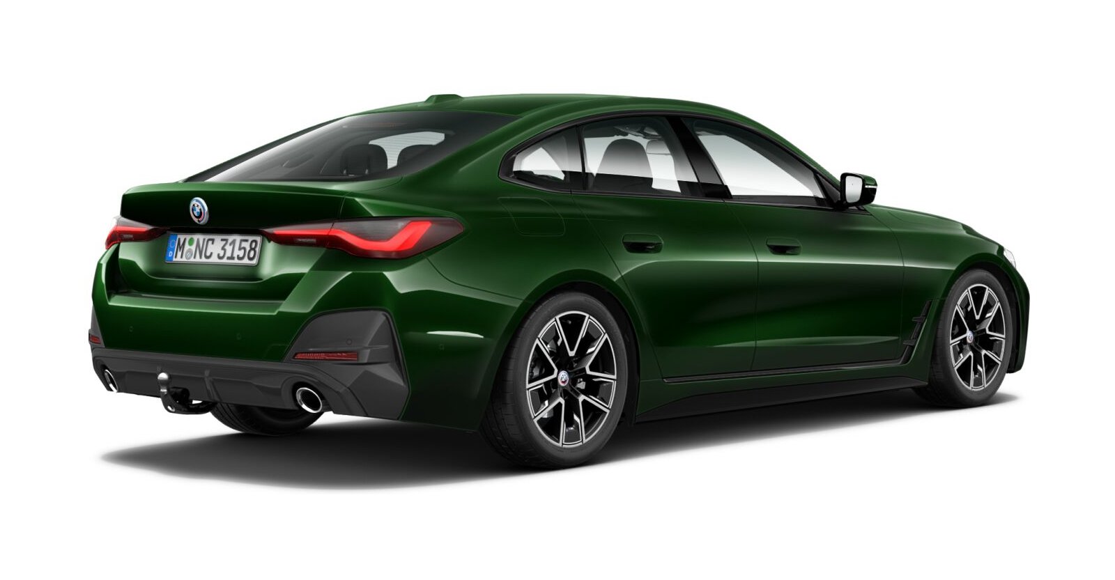 BMW BMW 4er in Grün von hinten