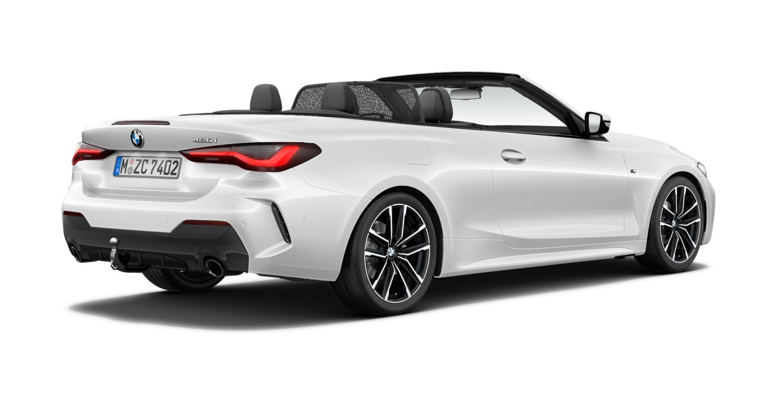 BMW BMW 4er in Weiß von hinten