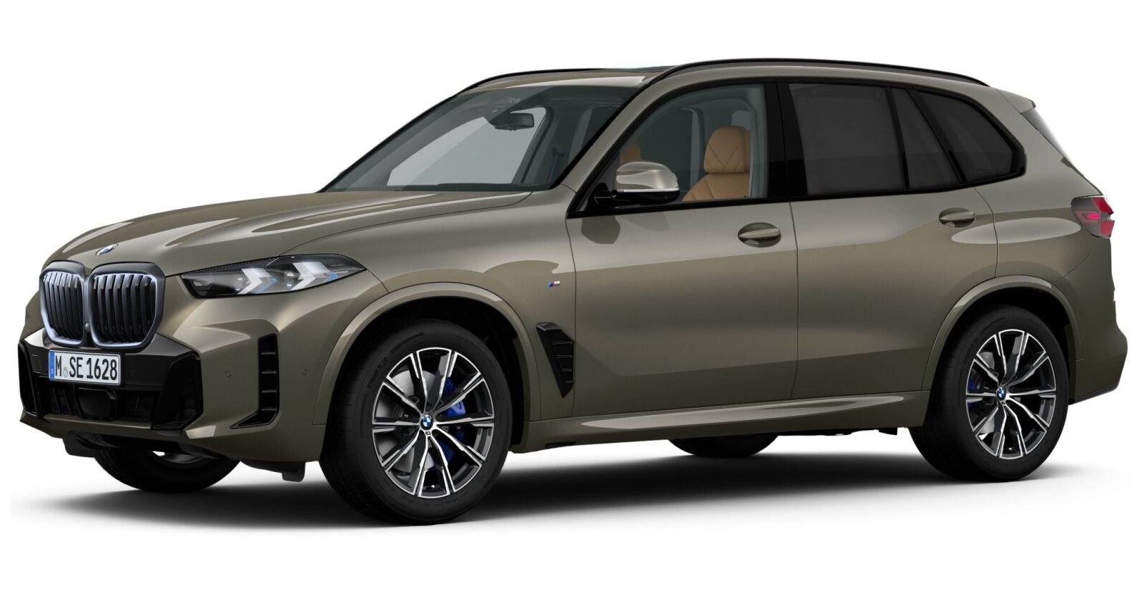 BMW X5 xDrive30d in Grün von vorne
