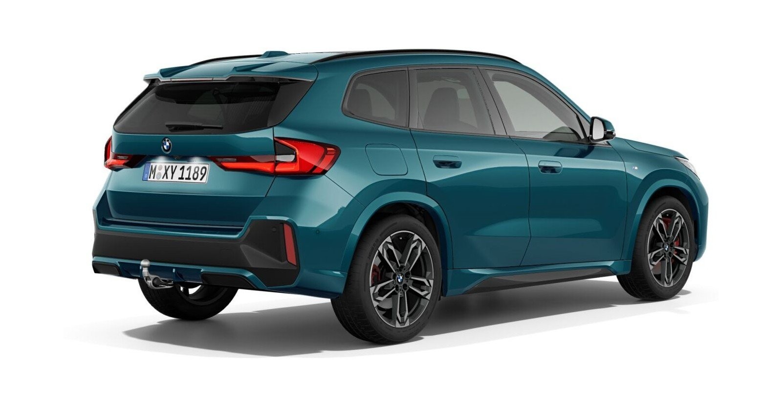 BMW BMW X in Blau von hinten BMW BMW X in Blau von hinten