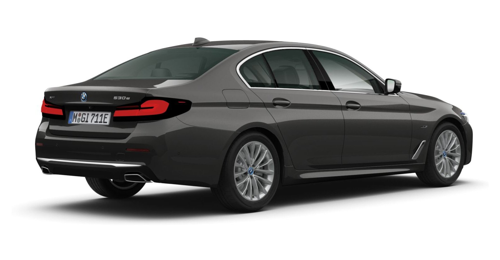 BMW BMW 5er in Grau von hinten BMW BMW 5er in Grau von hinten