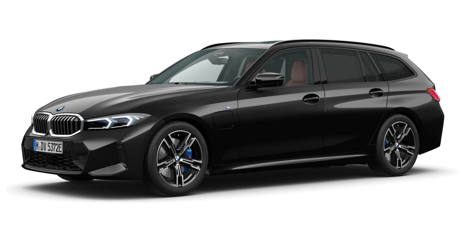 BMW BMW 3er in Schwarz von vorne