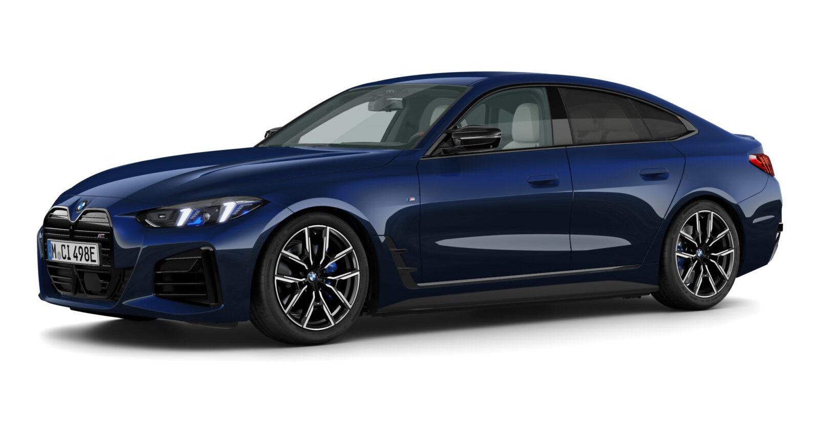 BMW i4 M60 xDrive Gran Coupé in Blau von vorne BMW i4 M60 xDrive Gran Coupé in Blau von vorne