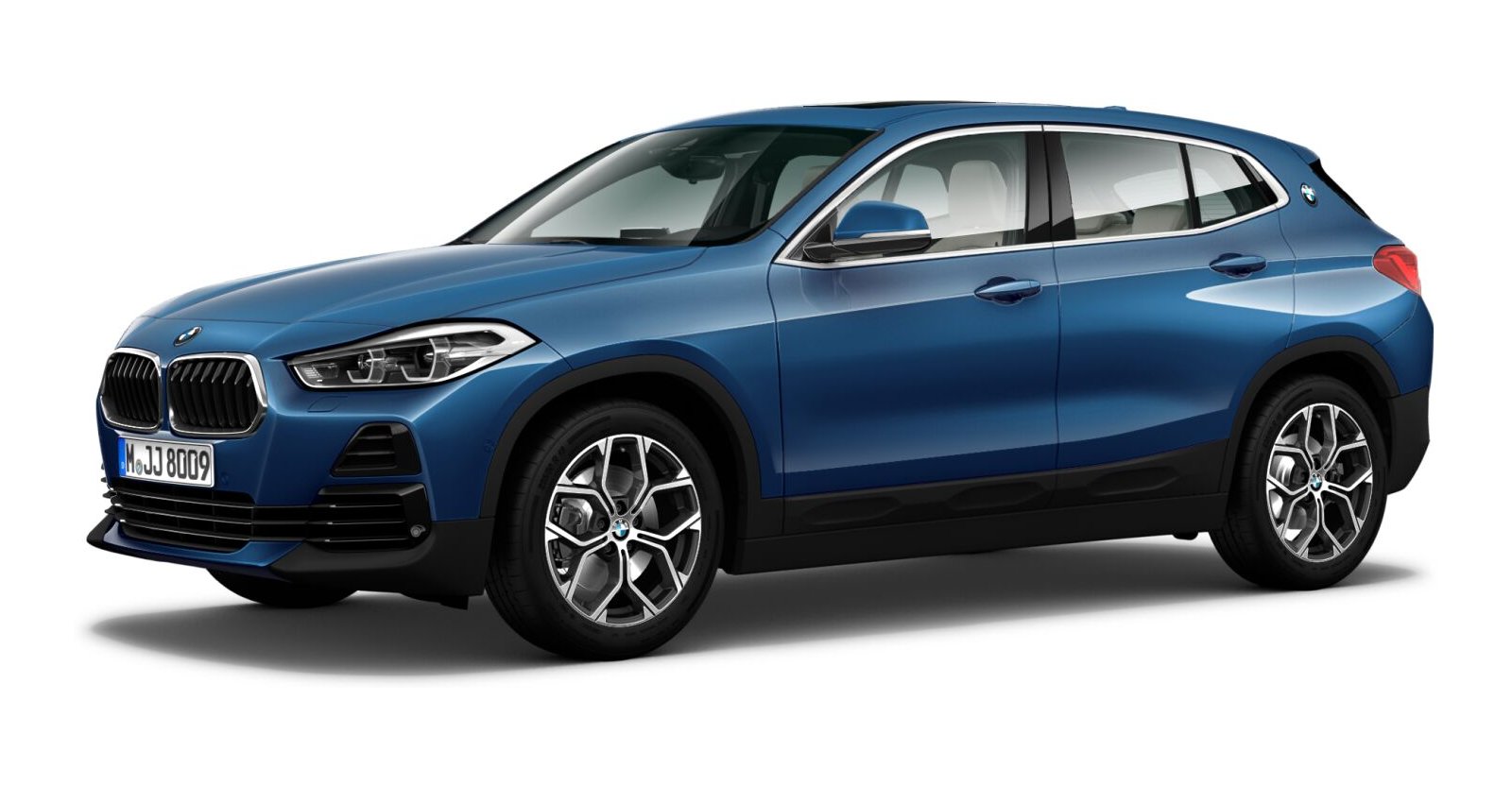 BMW BMW X in Blau von vorne BMW BMW X in Blau von vorne