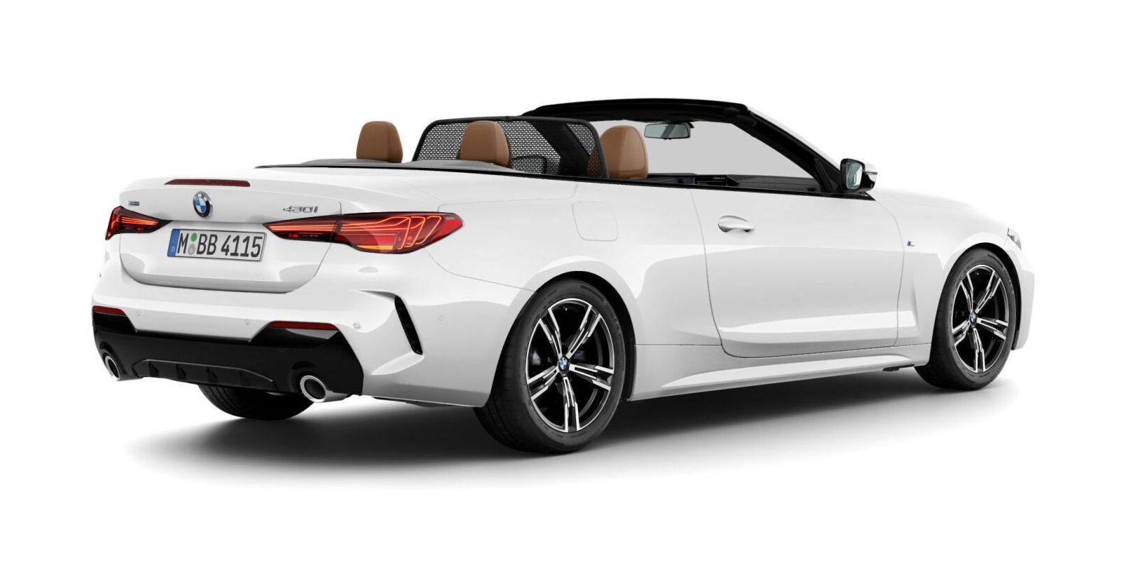 BMW BMW 4er in Weiß von hinten