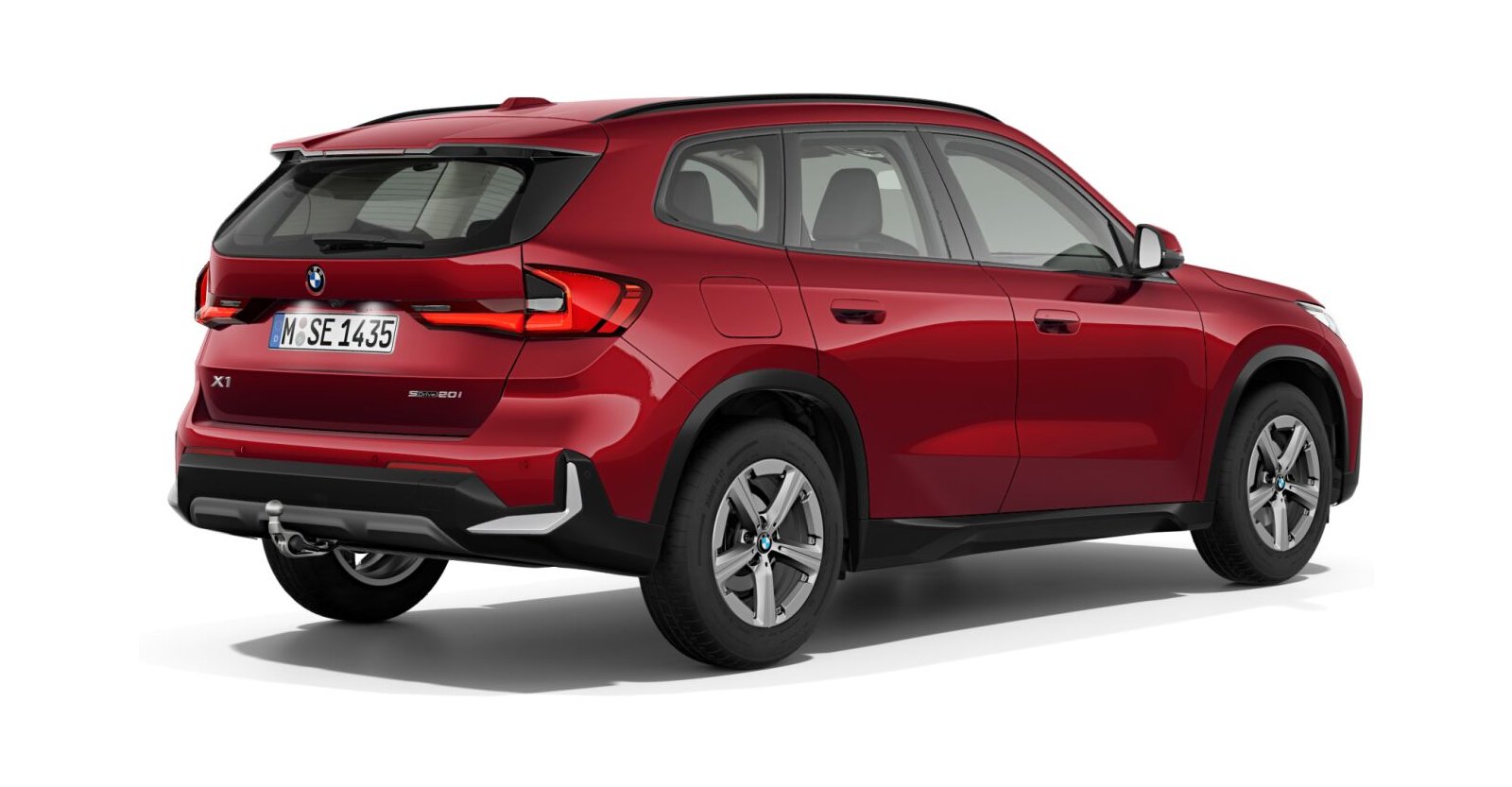 BMW BMW X in Rot von hinten