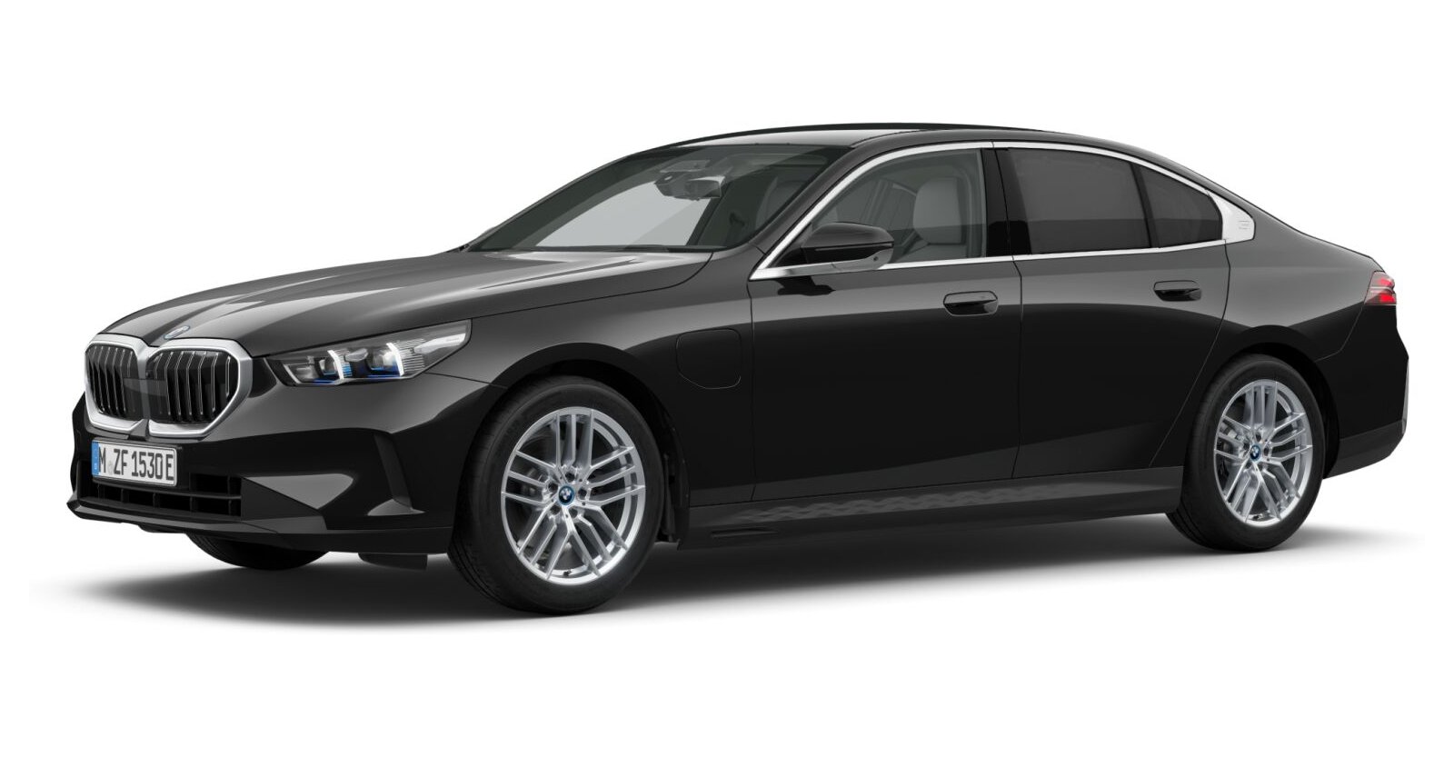 BMW BMW 5er in Schwarz von vorne BMW BMW 5er in Schwarz von vorne