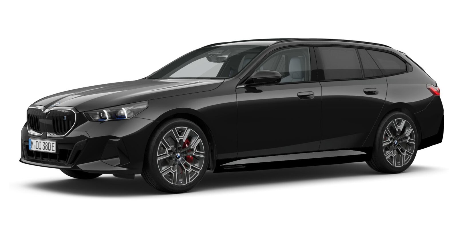 BMW BMW I in Schwarz von vorne