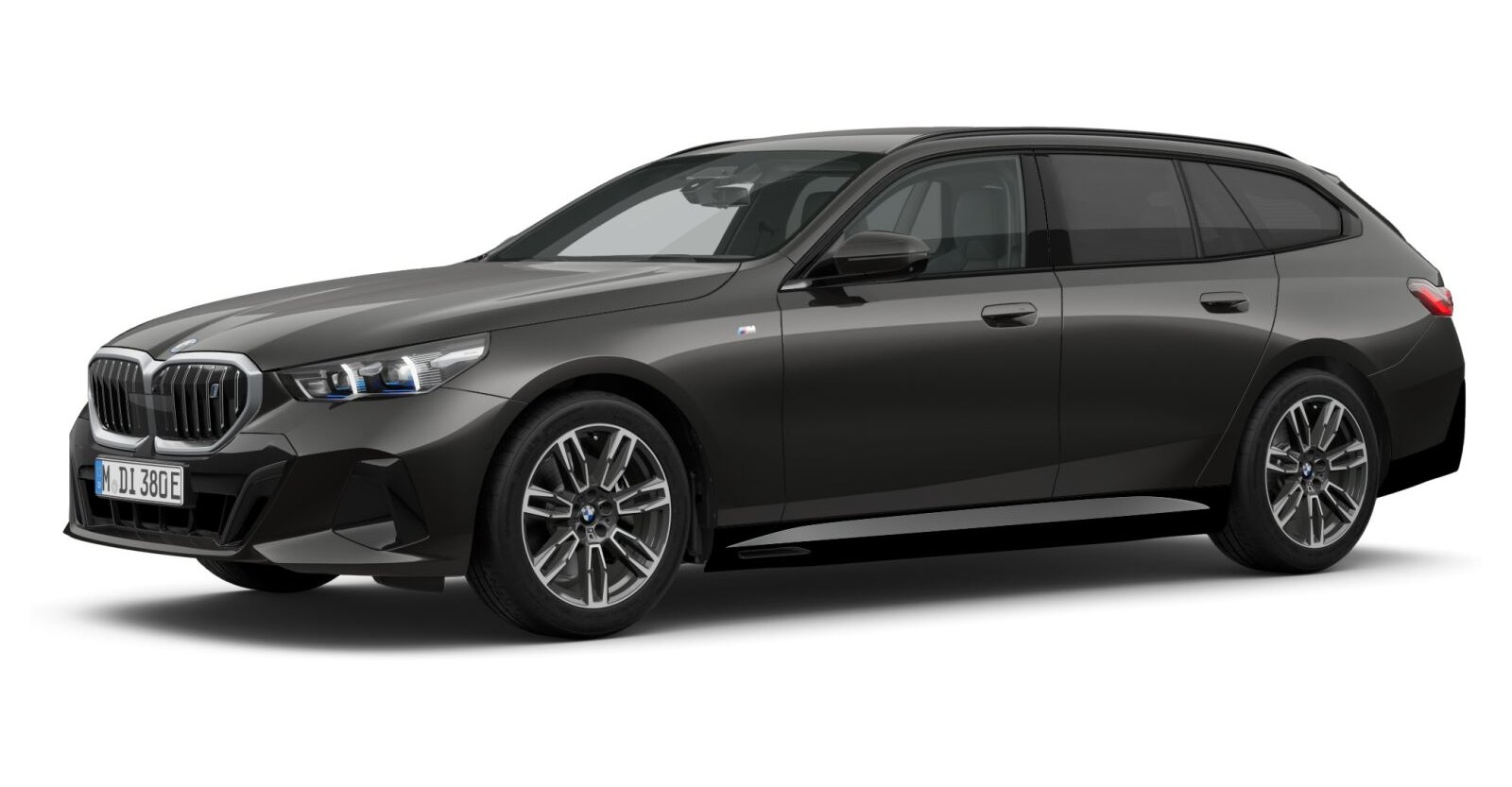 BMW i5 xDrive40 Touring in Grau von vorne BMW i5 xDrive40 Touring in Grau von vorne