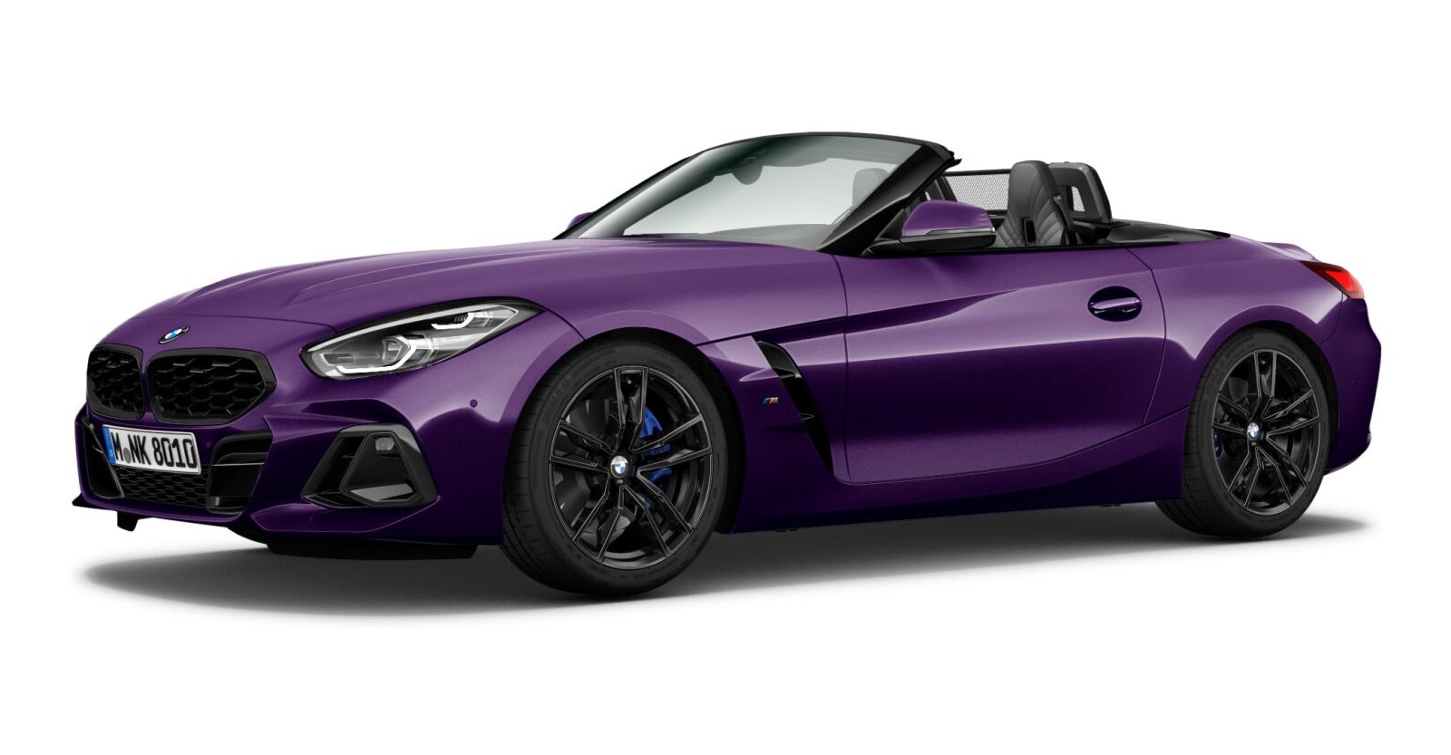 BMW BMW Z in Lila von vorne