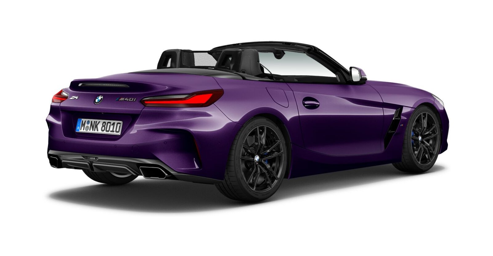 BMW BMW Z in Lila von hinten