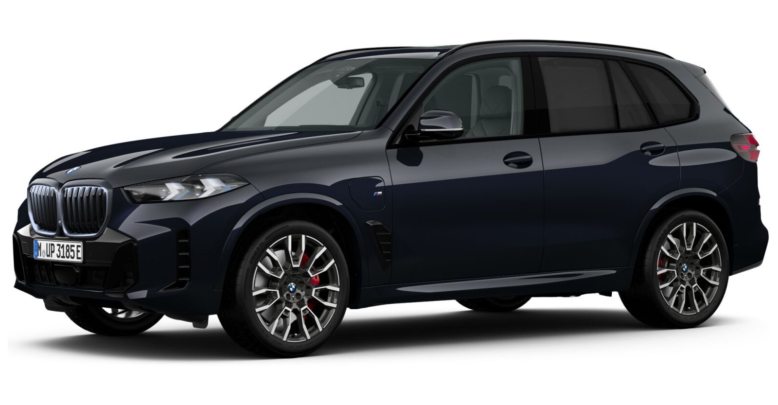 BMW X5 xDrive50e in Schwarz von vorne BMW X5 xDrive50e in Schwarz von vorne