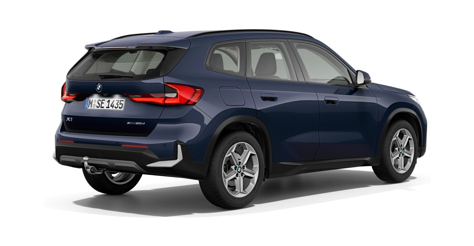 BMW BMW X in Blau von hinten