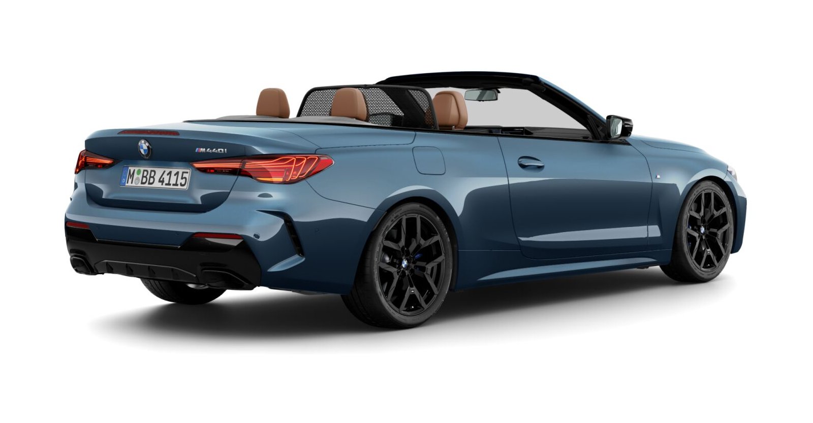 BMW BMW 4er in Blau von hinten BMW BMW 4er in Blau von hinten