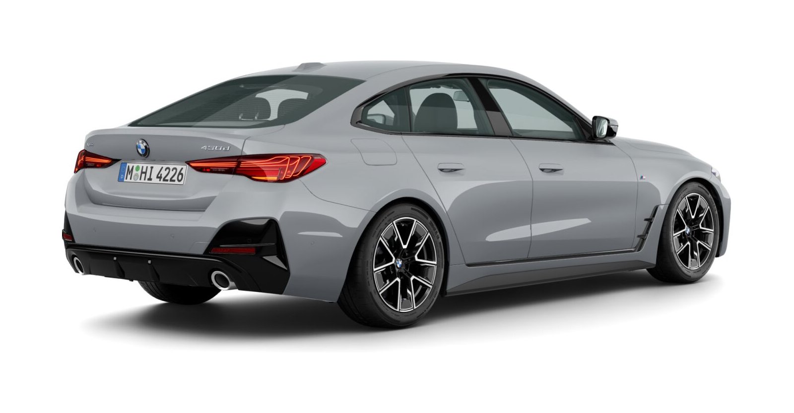 BMW BMW 4er in Grau von hinten