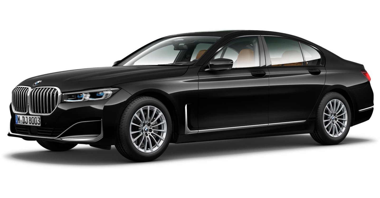 BMW BMW 7er in Schwarz von vorne BMW BMW 7er in Schwarz von vorne