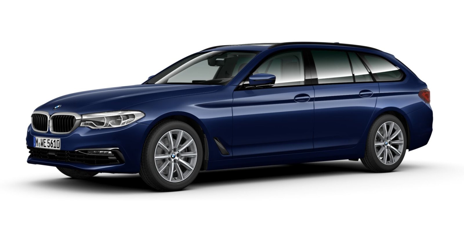 BMW BMW 5er in Blau von vorne BMW BMW 5er in Blau von vorne