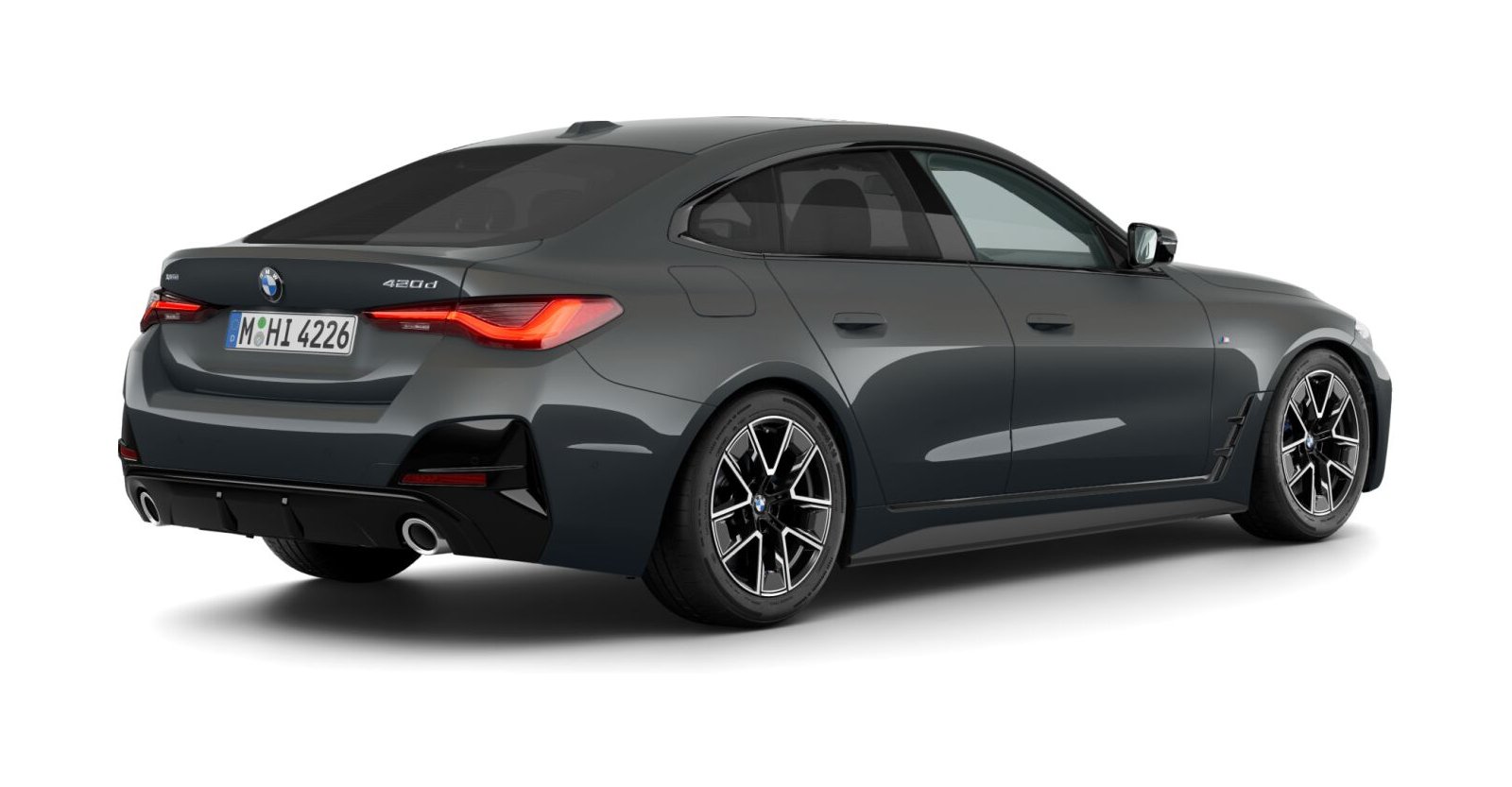 BMW BMW 4er in Grau von hinten BMW BMW 4er in Grau von hinten