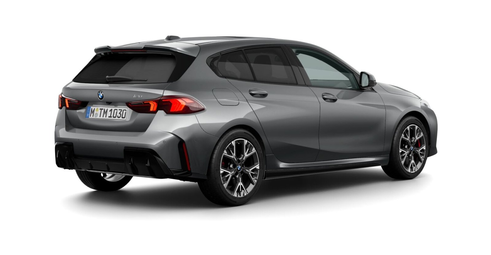 BMW BMW 1er in Grau von hinten