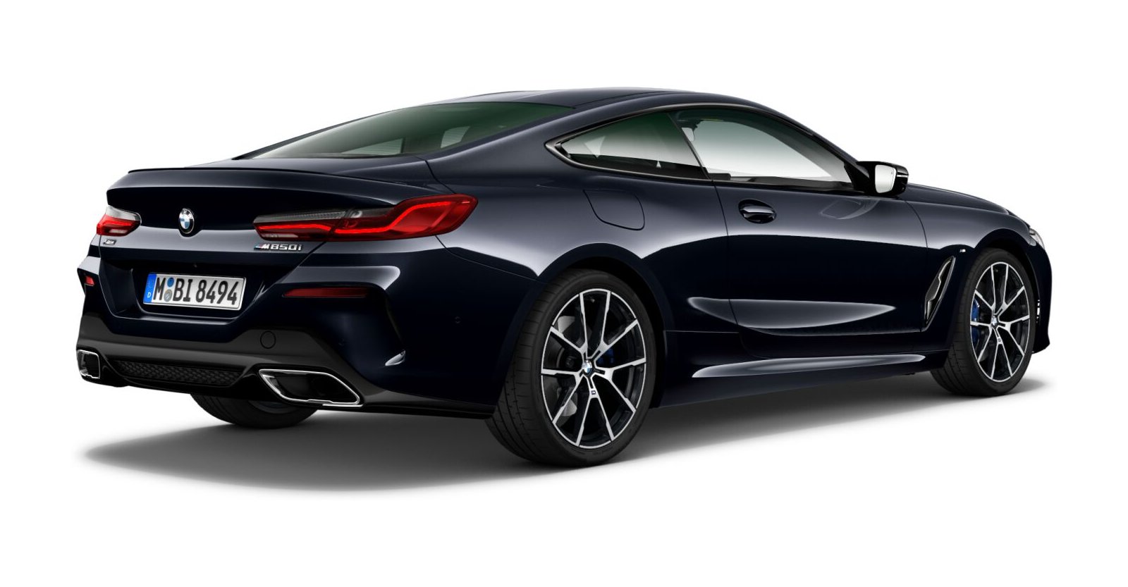 BMW BMW 8er in Schwarz von hinten BMW BMW 8er in Schwarz von hinten