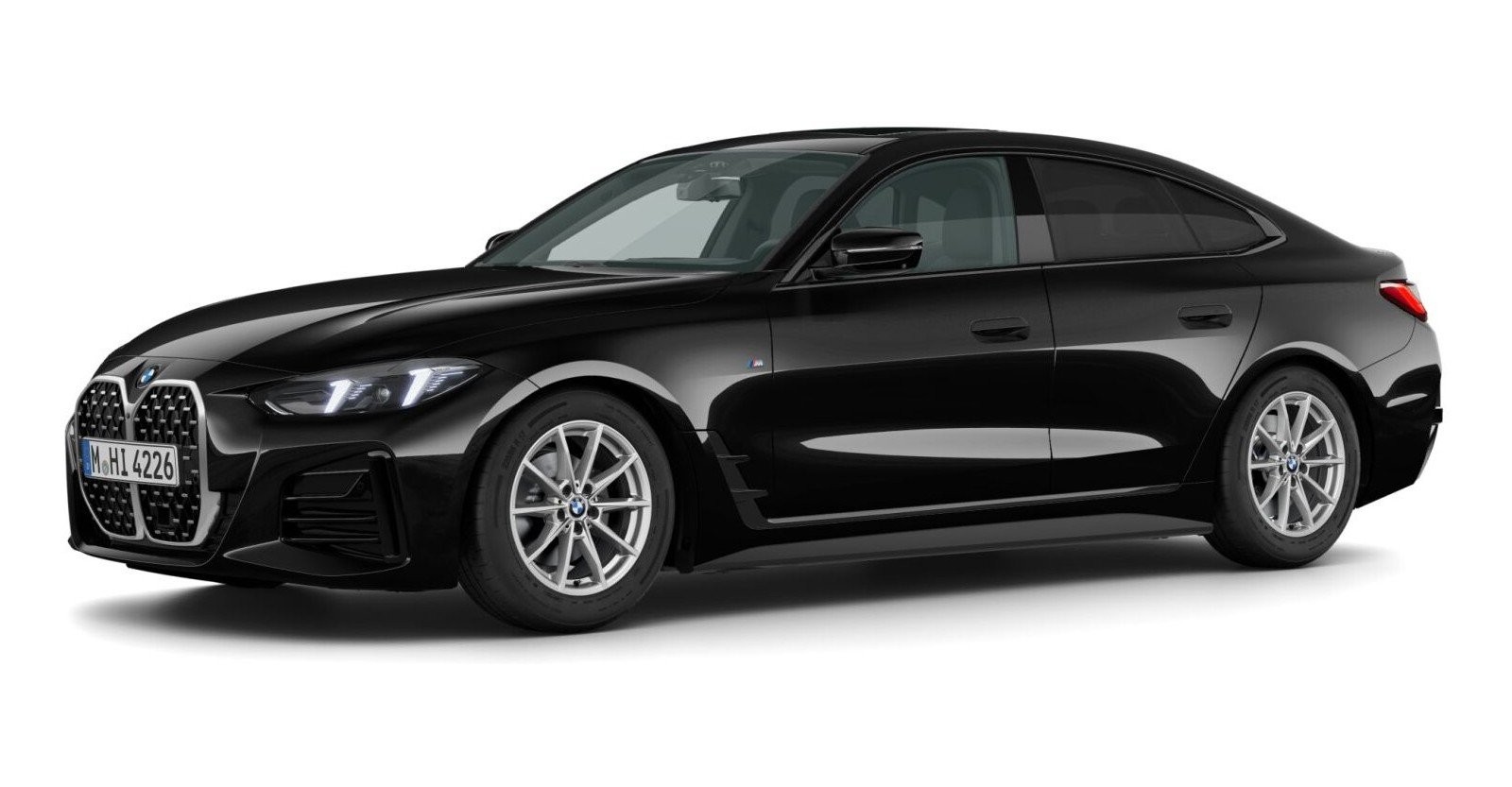 BMW BMW 4er in Schwarz von vorne BMW BMW 4er in Schwarz von vorne