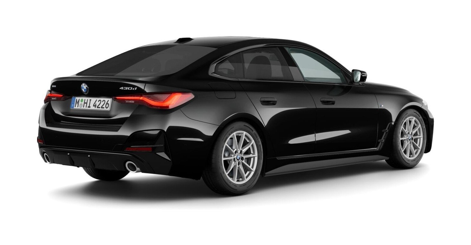 BMW BMW 4er in Schwarz von hinten BMW BMW 4er in Schwarz von hinten