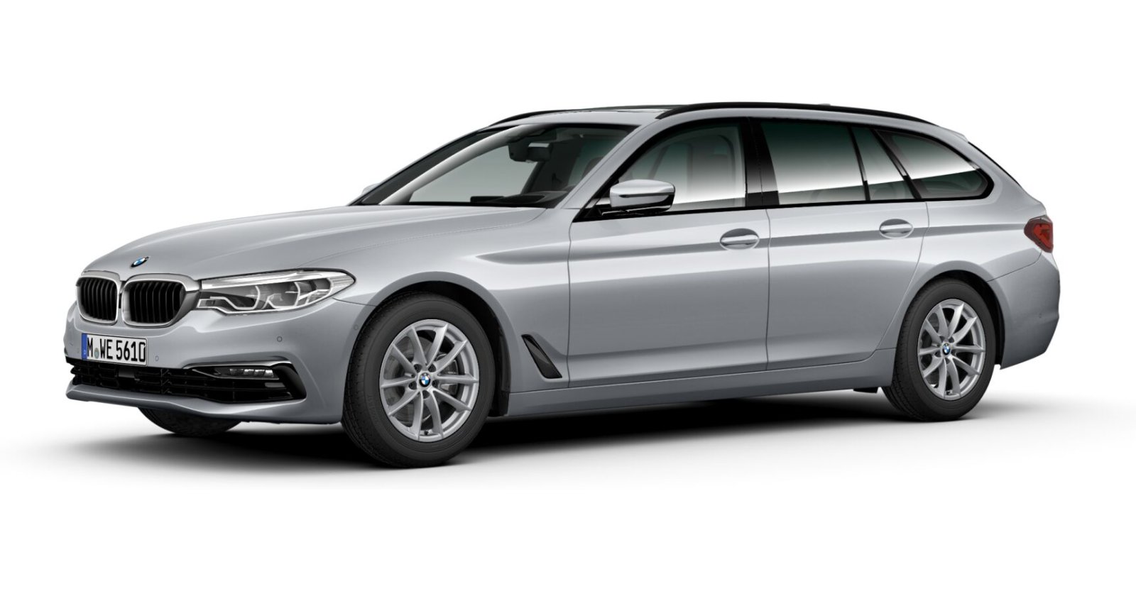 BMW BMW 5er in Silber von vorne