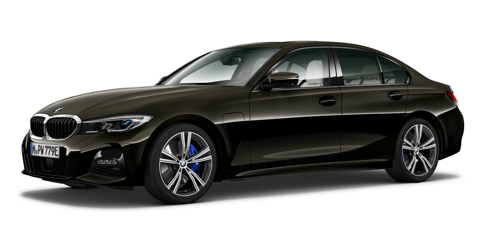 BMW BMW 3er in Schwarz von vorne