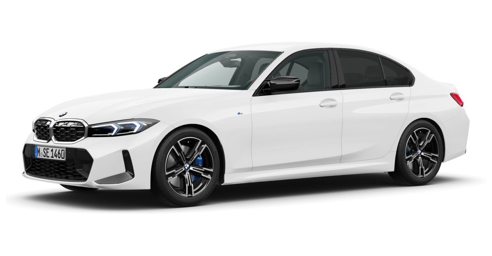 BMW M340d xDrive Limousine in Weiß von vorne