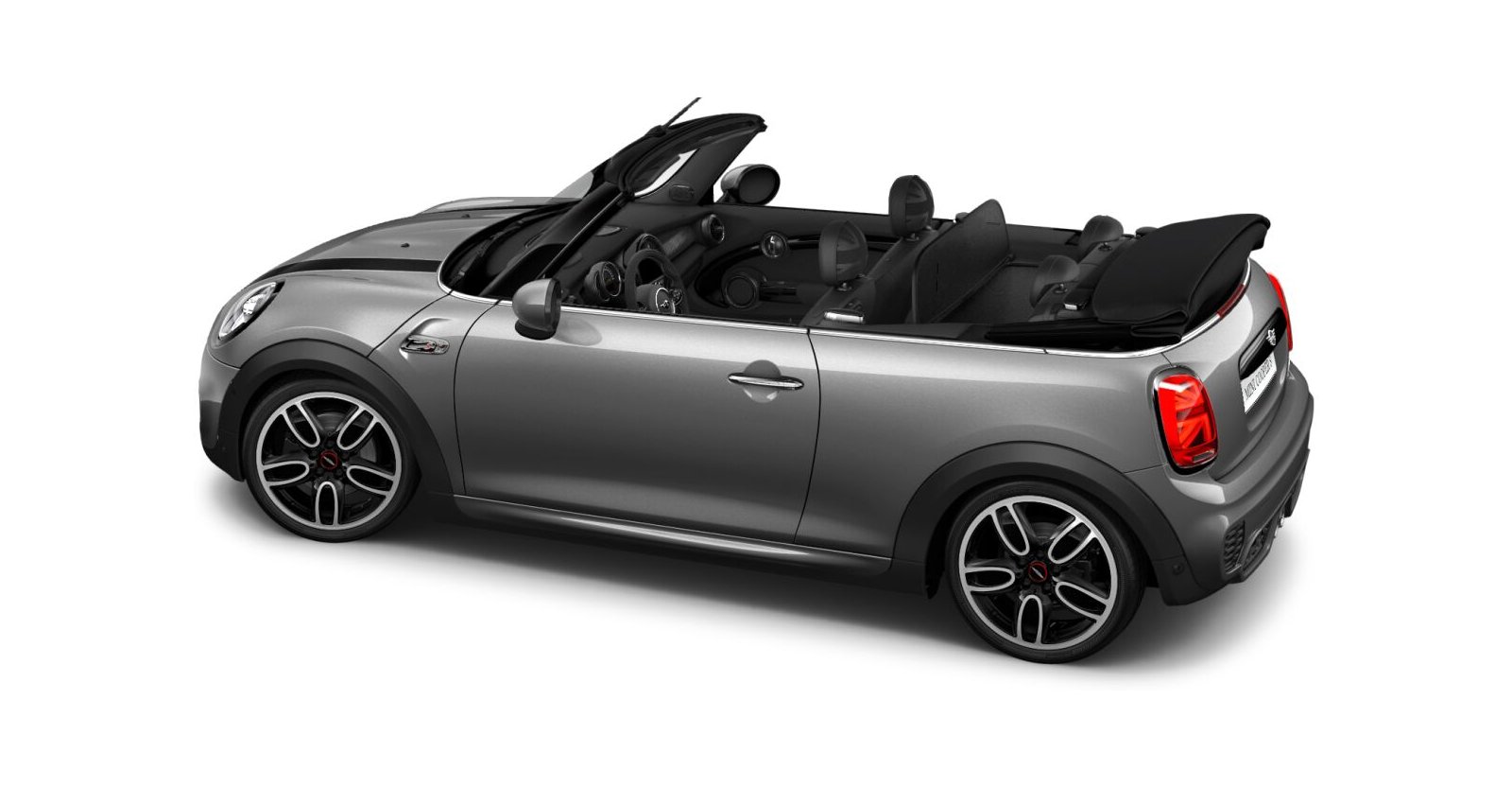 MINI MINI Cabrio in Grau von hinten