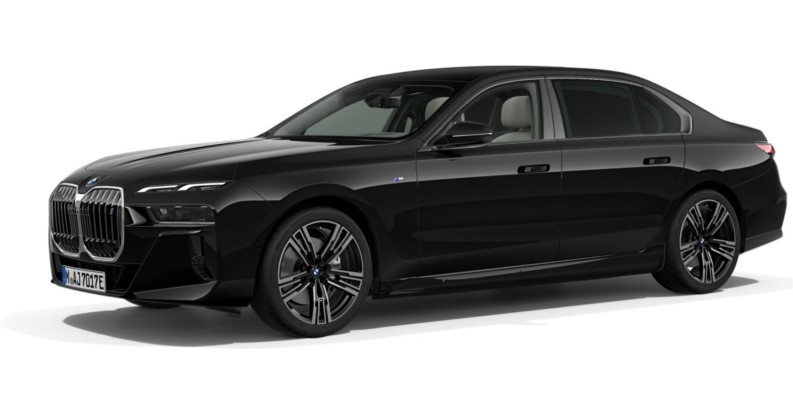 BMW BMW I in Schwarz von vorne BMW BMW I in Schwarz von vorne