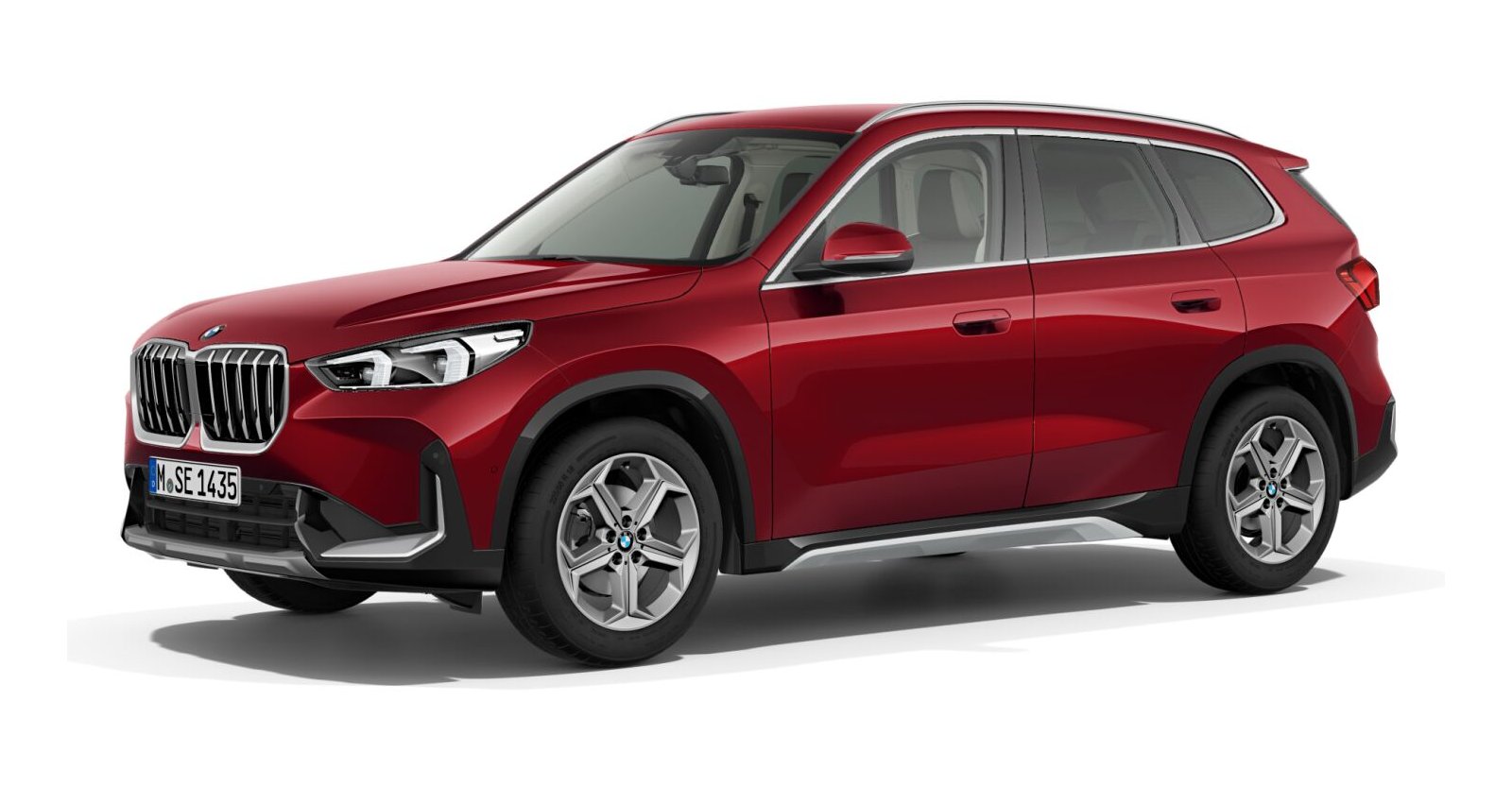 BMW X1 sDrive20i in Rot von vorne BMW X1 sDrive20i in Rot von vorne
