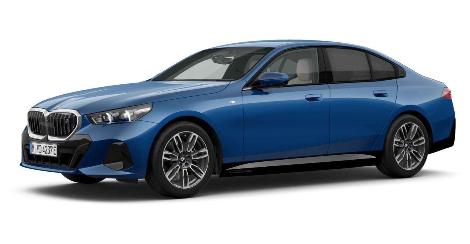 BMW BMW I in Blau von vorne BMW BMW I in Blau von vorne