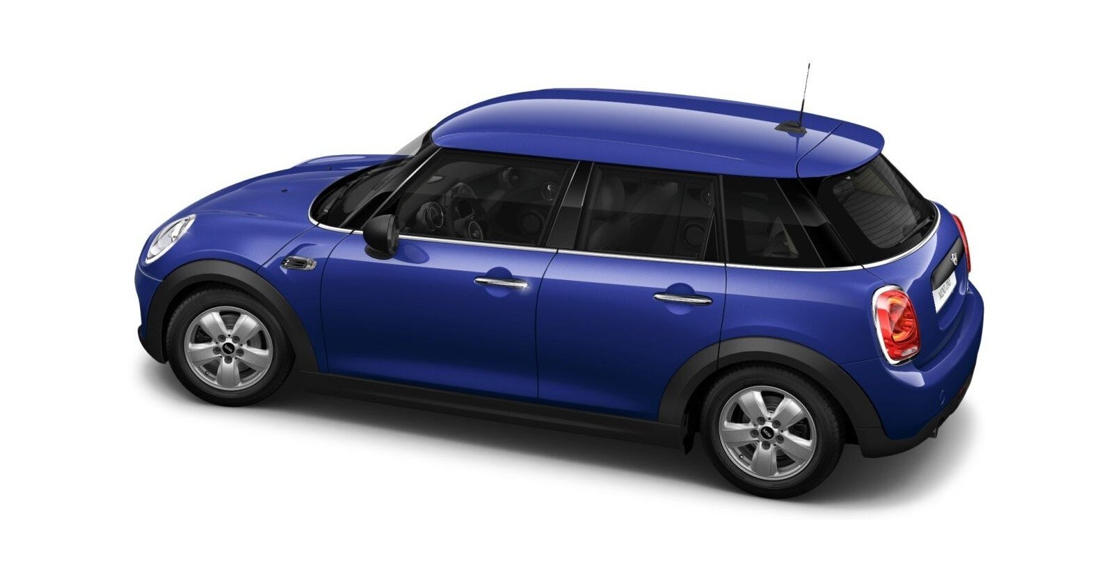 MINI MINI 5-Türer in Blau von hinten