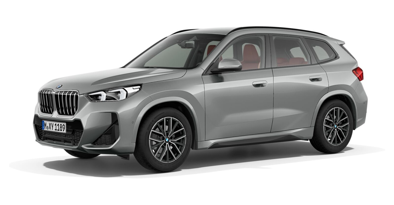 BMW X1 sDrive20d in Grau von vorne BMW X1 sDrive20d in Grau von vorne
