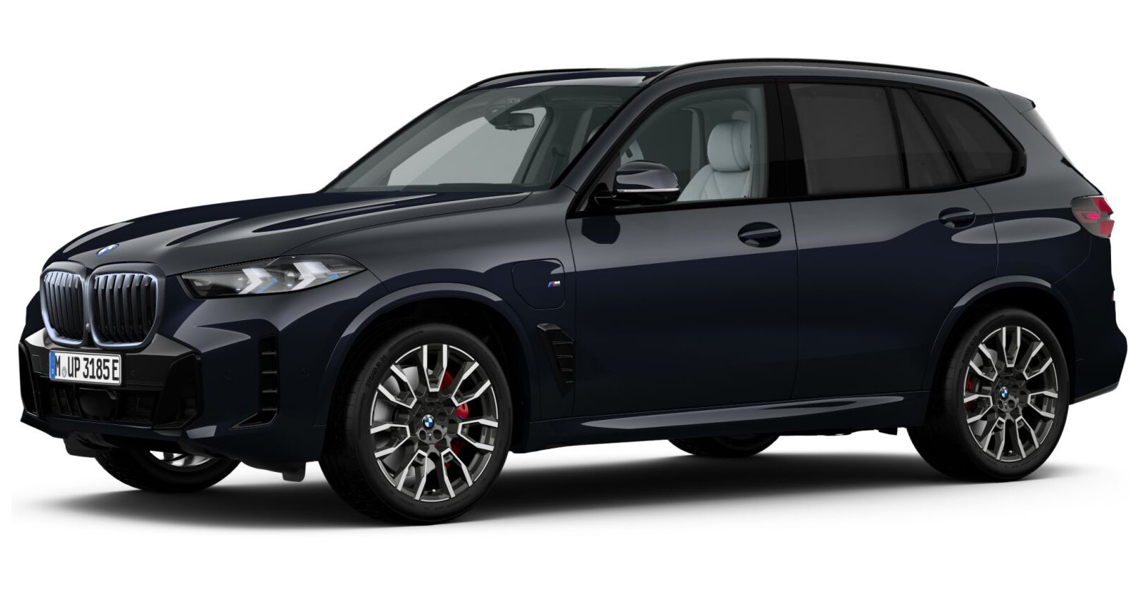 BMW X5 xDrive50e in Schwarz von vorne BMW X5 xDrive50e in Schwarz von vorne