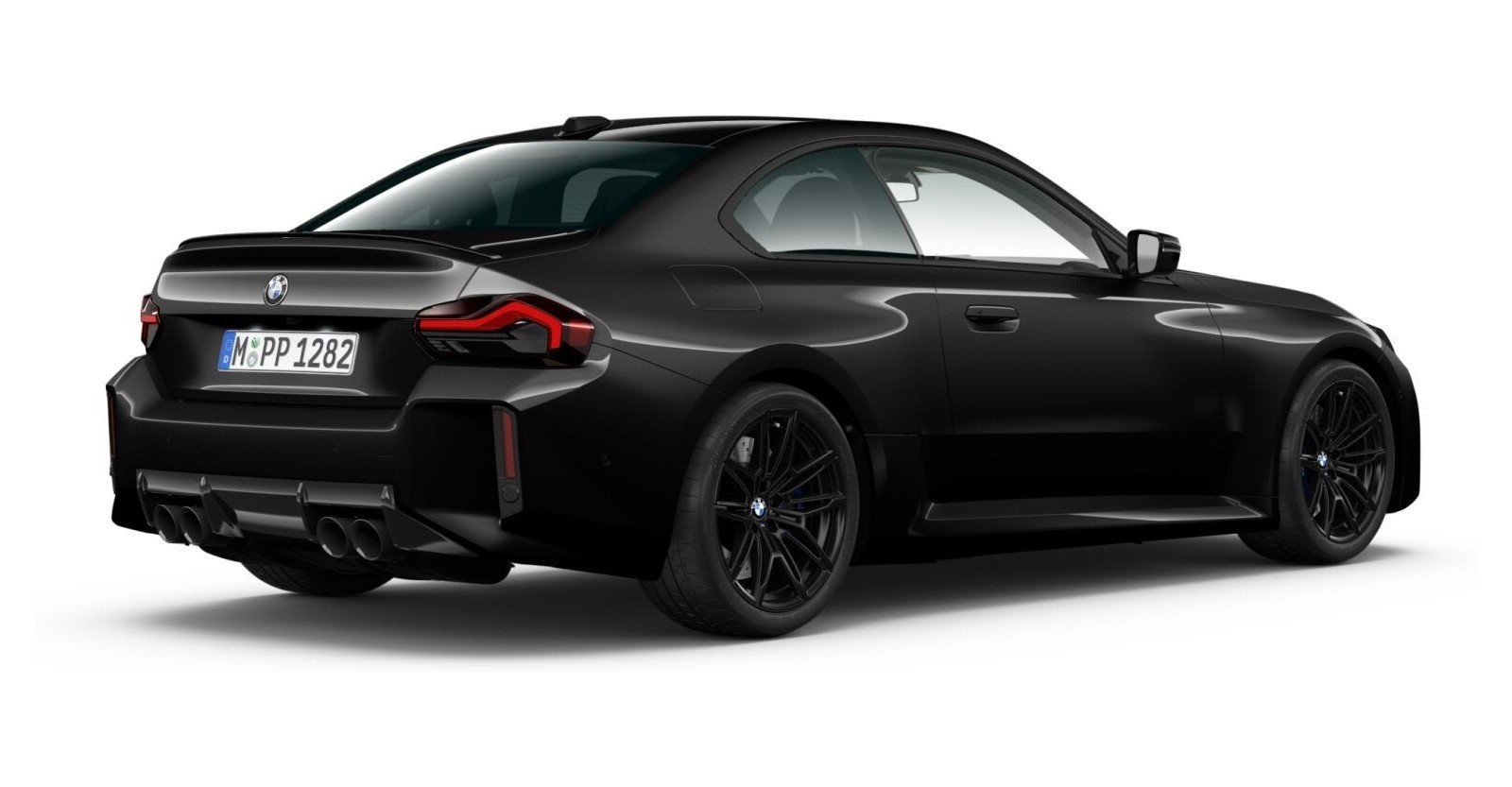 BMW BMW M in Schwarz von hinten