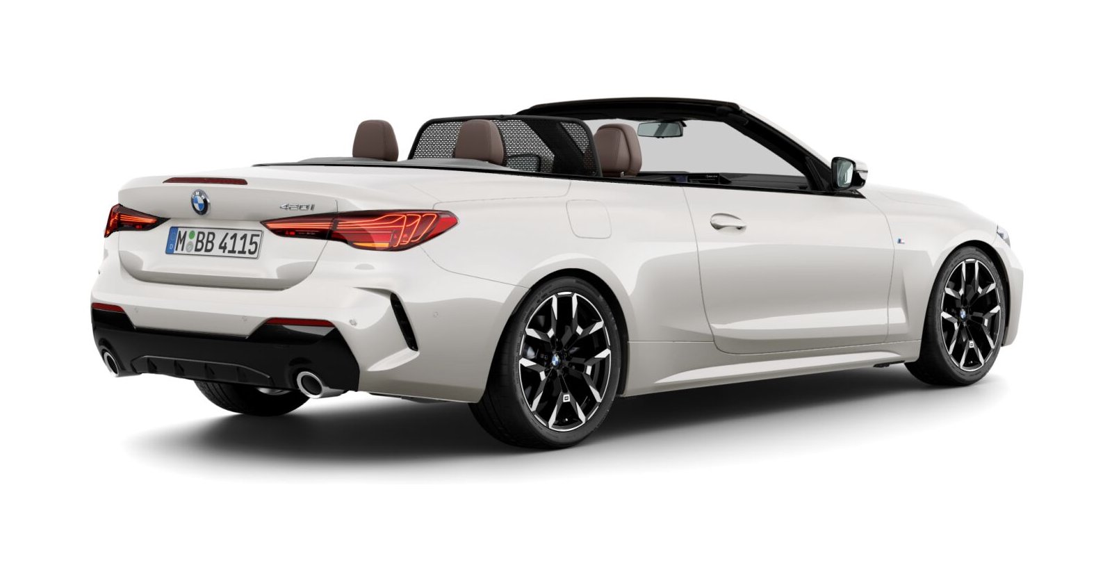 BMW BMW 4er in Weiß von hinten