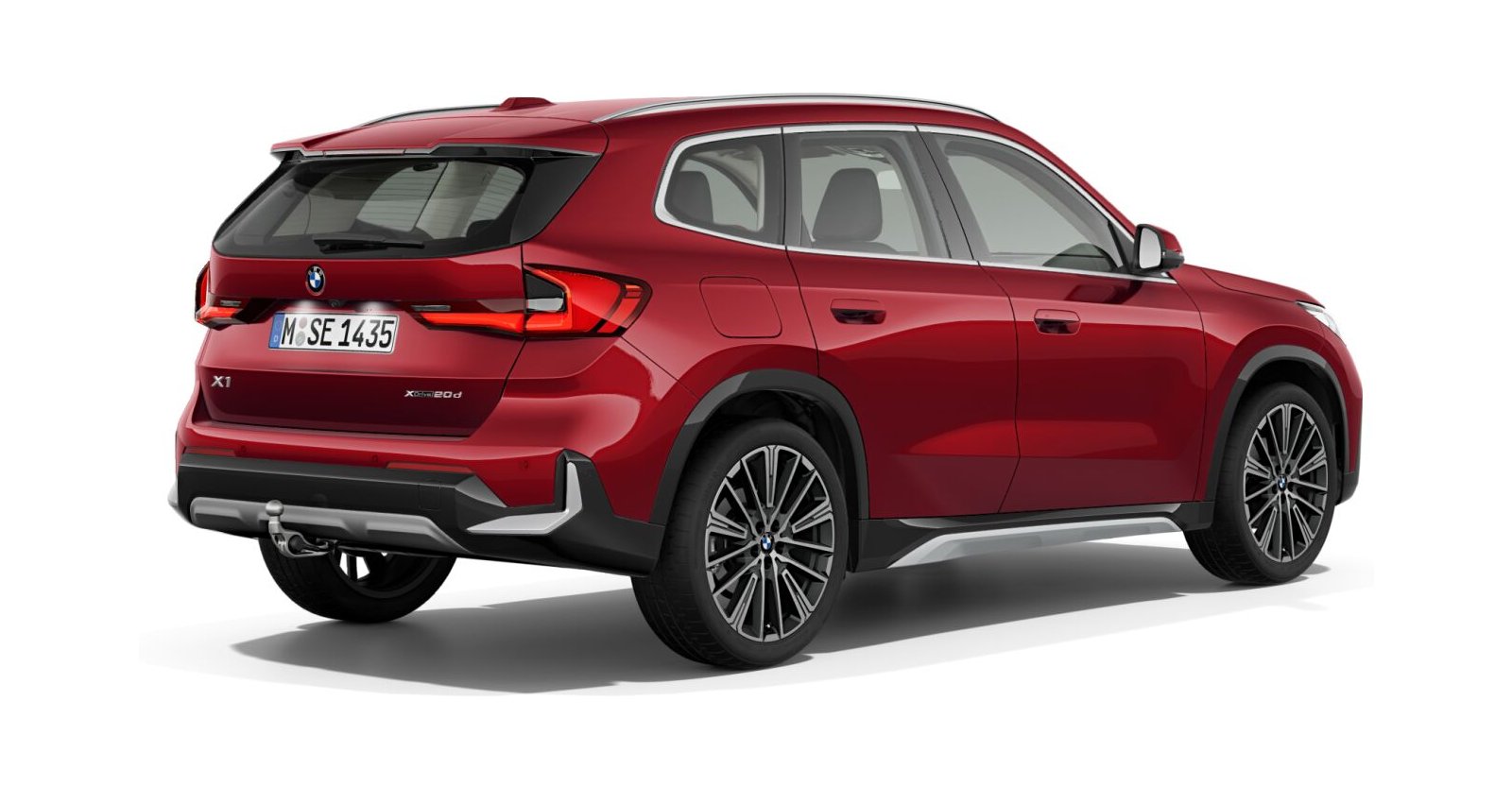 BMW BMW X in Rot von hinten