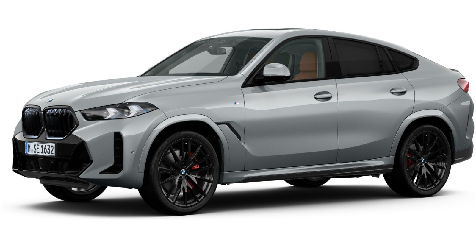 BMW X6 xDrive40d in Grau von vorne