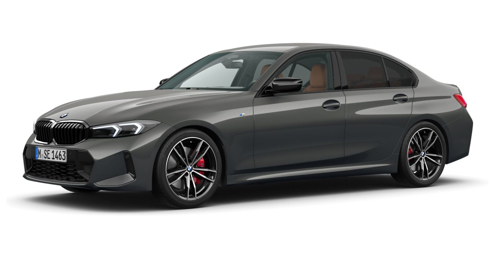 BMW 330i Limousine in Grau von vorne