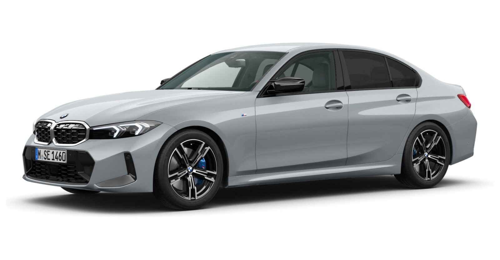 BMW M340i xDrive Limousine in Grau von vorne BMW M340i xDrive Limousine in Grau von vorne