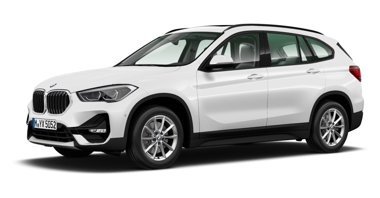 BMW X1 xDrive25d in Weiß von vorne BMW X1 xDrive25d in Weiß von vorne
