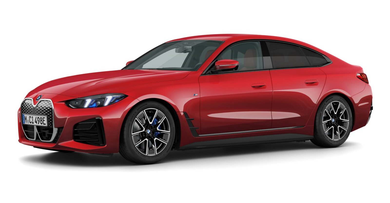 BMW BMW I in Rot von vorne
